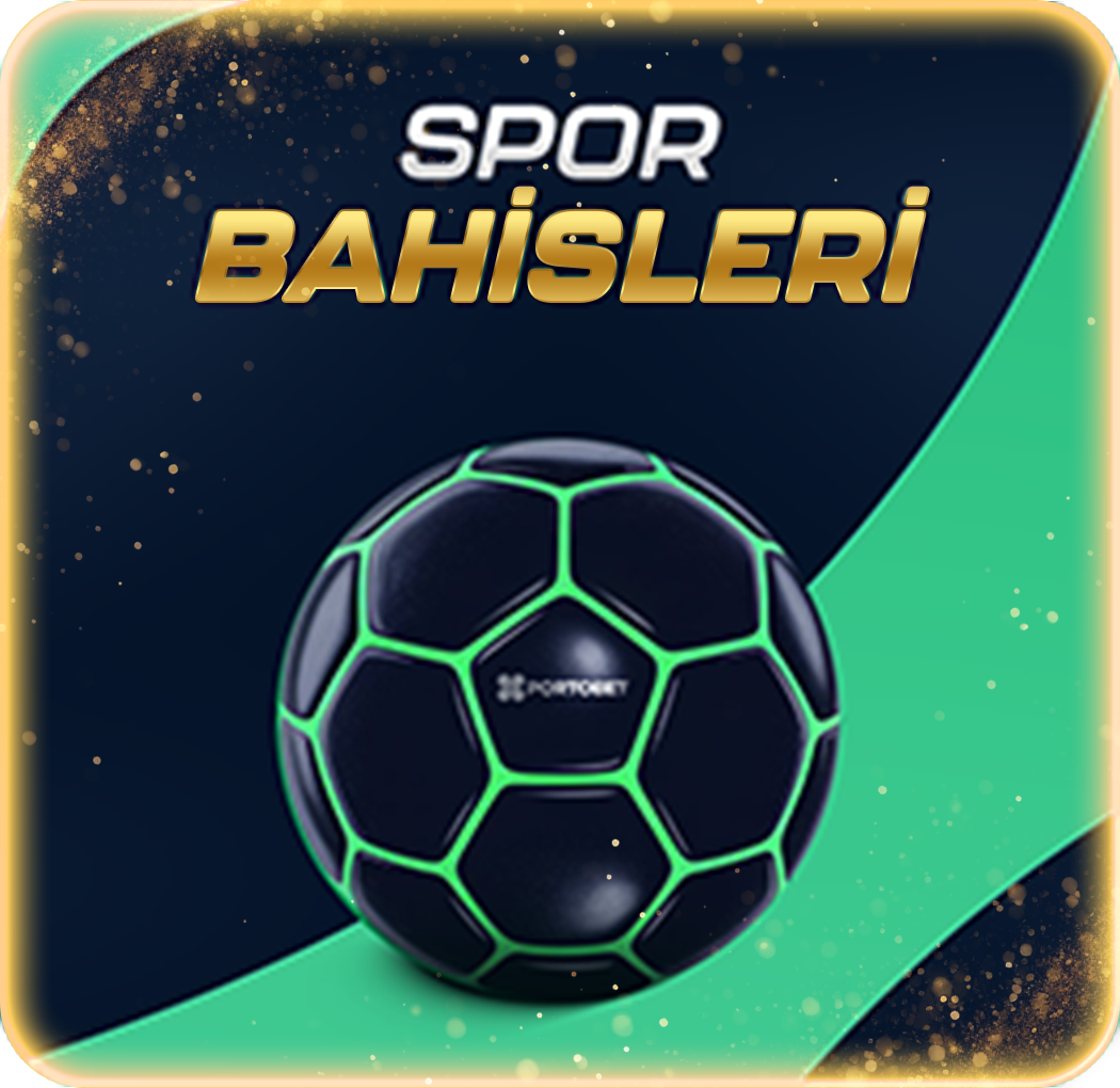 Portobet spor kategorisinin yeşil ve altın tonlu görseli